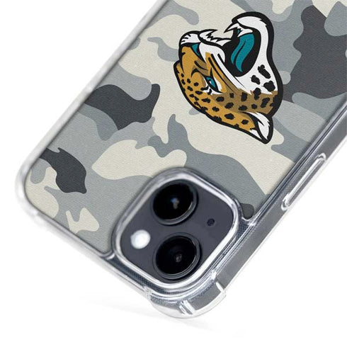NFL Jacksonville Jaguars Camo iPhone 15 MagSafe Case