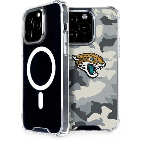NFL Jacksonville Jaguars Camo iPhone 15 Pro MagSafe Case