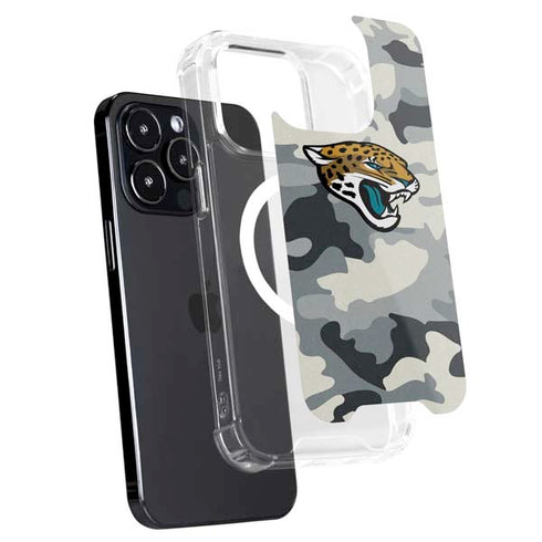 NFL Jacksonville Jaguars Camo iPhone 15 Pro MagSafe Case