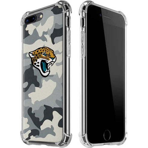 NFL Jacksonville Jaguars Camo iPhone 7/8 Plus Clear Case