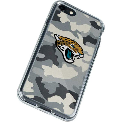 NFL Jacksonville Jaguars Camo iPhone SE (2nd & 3rd Gen) Clear Case