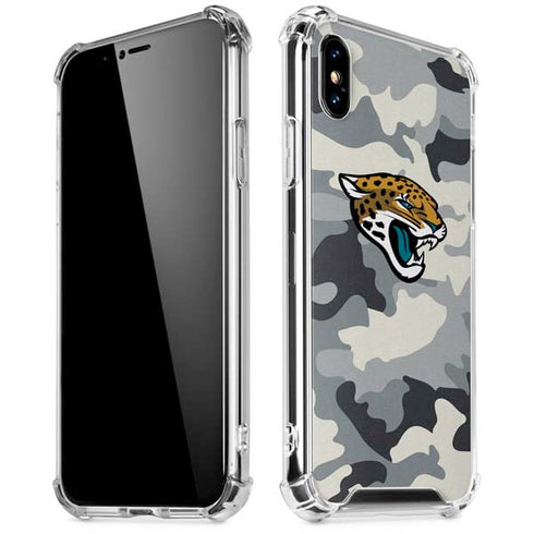 NFL Jacksonville Jaguars Camo iPhone XS Max Clear Case