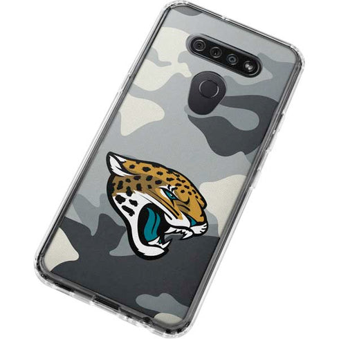 NFL Jacksonville Jaguars Camo LG K51/Q51 Clear Case