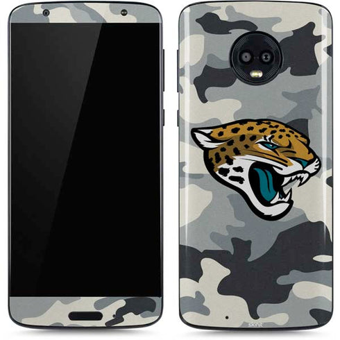 NFL Jacksonville Jaguars Camo Moto G6 Skin