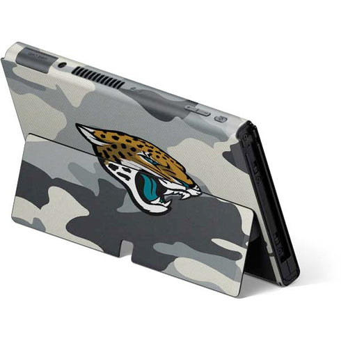 NFL Jacksonville Jaguars Camo Nintendo Switch OLED (2021) Skin