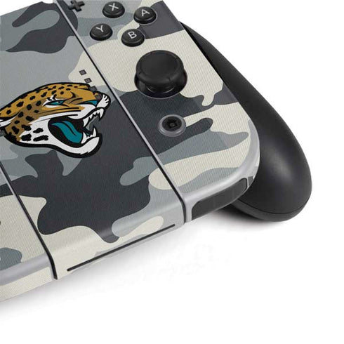 NFL Jacksonville Jaguars Camo Nintendo Switch OLED (2021) Skin