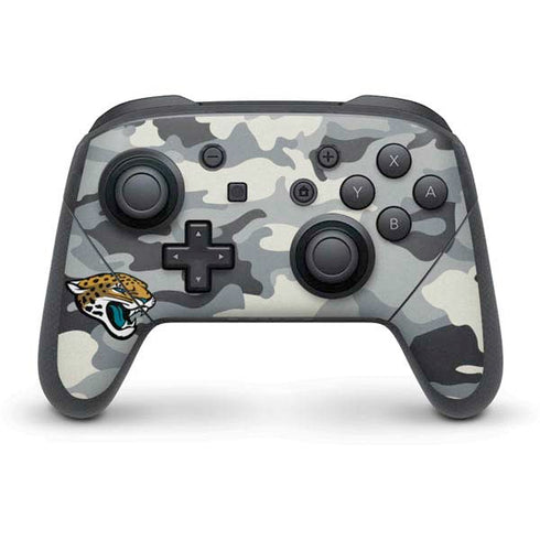 NFL Jacksonville Jaguars Camo Nintendo Switch Pro Controller Skin