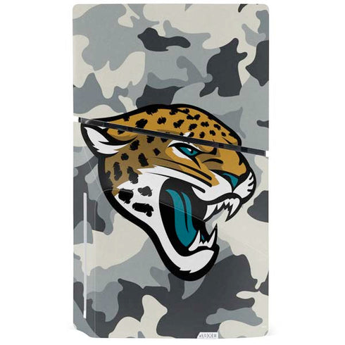 NFL Jacksonville Jaguars Camo PS5 Slim Disk Console Skin