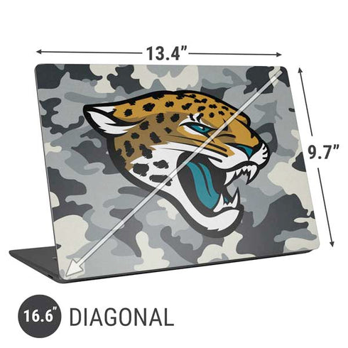 NFL Jacksonville Jaguars Camo Universal Laptop 16.6in (13.4 x 9.7in) Skin
