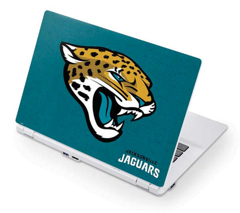 NFL Jacksonville Jaguars Teal Distressed Acer Chromebook Skin