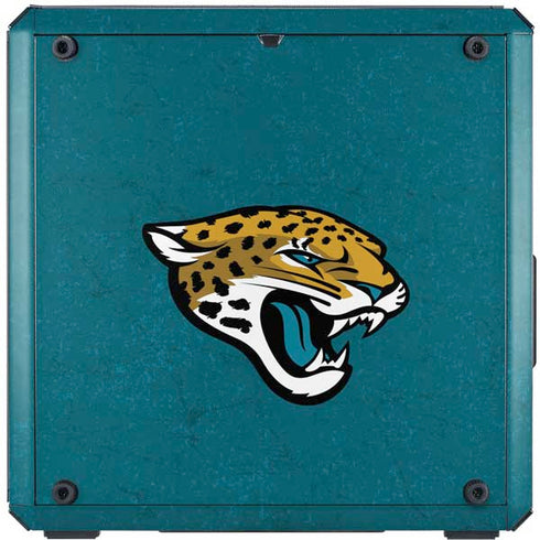NFL Jacksonville Jaguars Teal Distressed Cooler Master MasterBox Q300L Mini Tower Skin