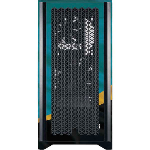 NFL Jacksonville Jaguars Corsair 4000D Tempered Glass Mid-Tower ATX Case Skin