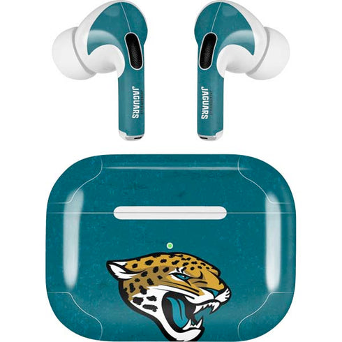 NFL Jacksonville Jaguars Teal Distressed AirPods Pro 2nd Gen Skin