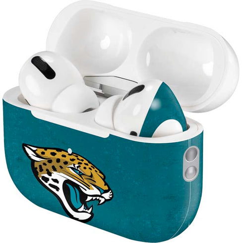 NFL Jacksonville Jaguars Teal Distressed AirPods Pro 2nd Gen Skin