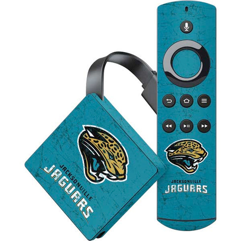 NFL Jacksonville Jaguars Distressed Amazon Fire TV Skin