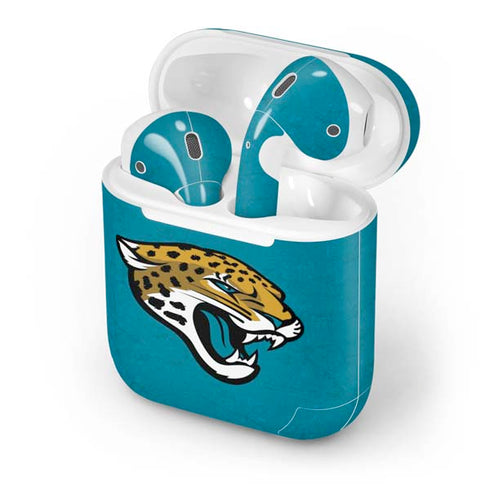 NFL Jacksonville Jaguars Distressed Apple AirPods Skin