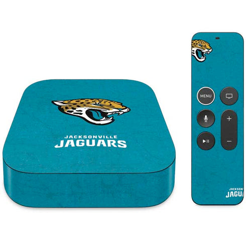 NFL Jacksonville Jaguars Distressed Apple TV Skin