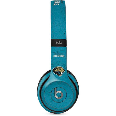 NFL Jacksonville Jaguars Distressed Beats Solo 2 Wired Skin
