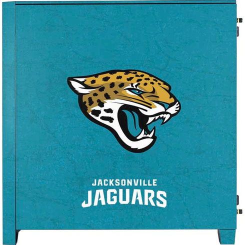NFL Jacksonville Jaguars Distressed Corsair 4000D Tempered Glass Mid-Tower ATX Case Skin
