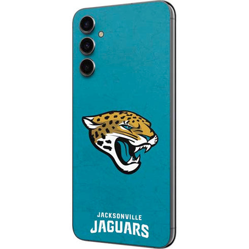 NFL Jacksonville Jaguars Distressed Galaxy A14 5G Skin