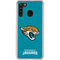 NFL Jacksonville Jaguars Distressed Galaxy A21 Clear Case