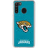 NFL Jacksonville Jaguars Distressed Galaxy A21 Clear Case