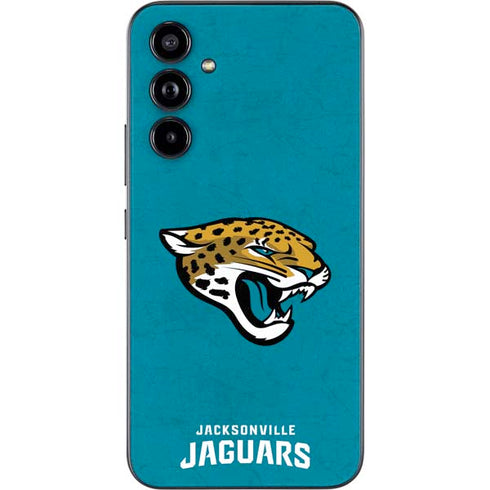 NFL Jacksonville Jaguars Distressed Galaxy A54 5G Skin