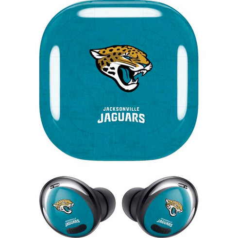 NFL Jacksonville Jaguars Distressed Galaxy Buds Pro Skin