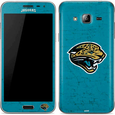 NFL Jacksonville Jaguars Distressed Galaxy J3 Skin