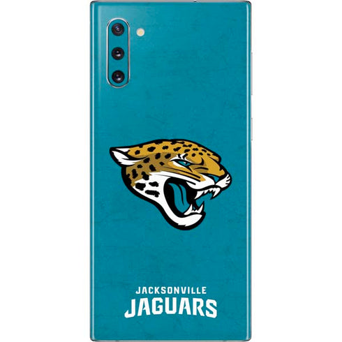 NFL Jacksonville Jaguars Distressed Galaxy Note 10 Skin
