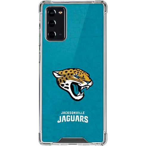 NFL Jacksonville Jaguars Distressed Galaxy Note20 5G Clear Case