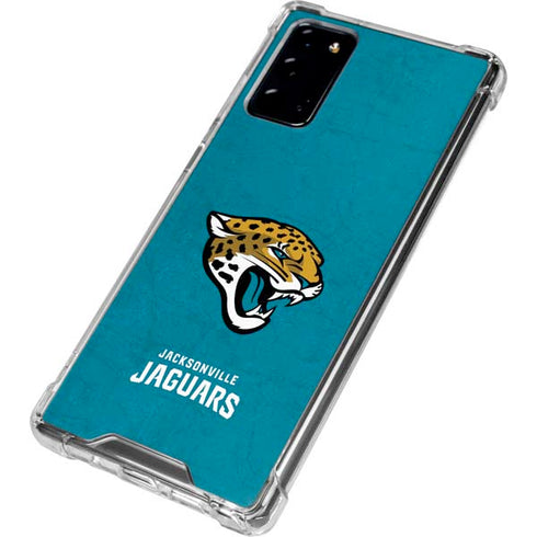 NFL Jacksonville Jaguars Distressed Galaxy Note20 5G Clear Case