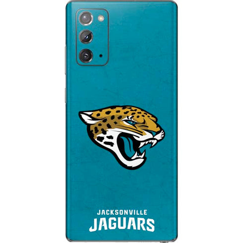 NFL Jacksonville Jaguars Distressed Galaxy Note20 5G Skin