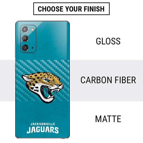 NFL Jacksonville Jaguars Distressed Galaxy Note20 5G Skin
