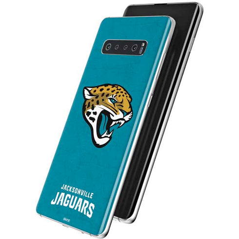 NFL Jacksonville Jaguars Distressed Galaxy S10 Plus Skin