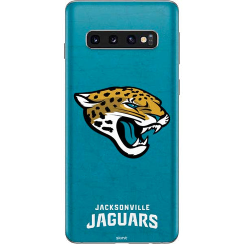 NFL Jacksonville Jaguars Distressed Galaxy S10 Skin