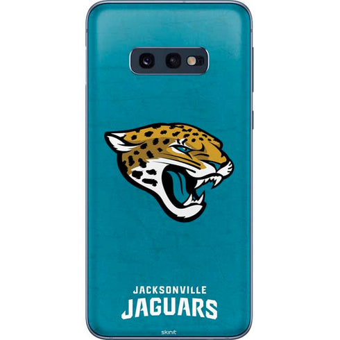 NFL Jacksonville Jaguars Distressed Galaxy S10e Skin