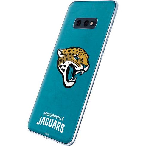 NFL Jacksonville Jaguars Distressed Galaxy S10e Skin