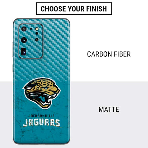 NFL Jacksonville Jaguars Distressed Galaxy S20 Ultra 5G Skin