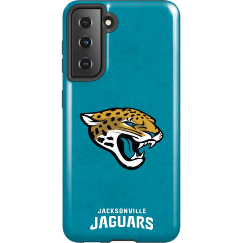 NFL Jacksonville Jaguars Distressed Galaxy S21 5G Pro Case