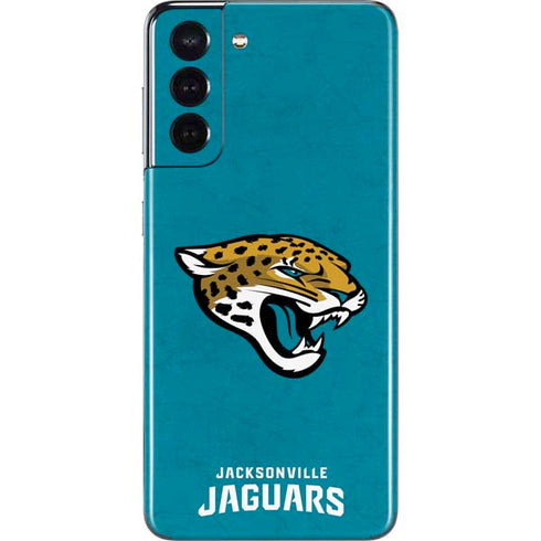 NFL Jacksonville Jaguars Distressed Galaxy S21 5G Skin