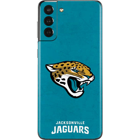 NFL Jacksonville Jaguars Distressed Galaxy S21 Plus 5G Skin