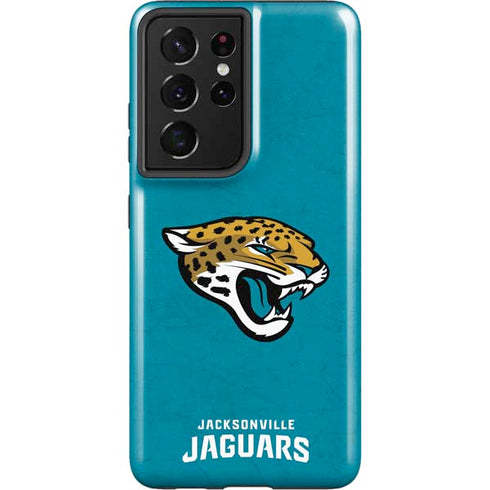 NFL Jacksonville Jaguars Distressed Galaxy S21 Ultra 5G Pro Case