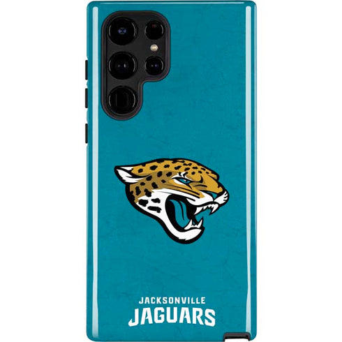 NFL Jacksonville Jaguars Distressed Galaxy S22 Ultra Pro Case