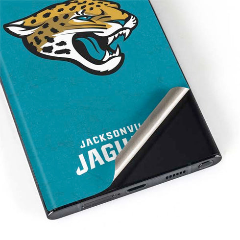 NFL Jacksonville Jaguars Distressed Galaxy S22 Ultra Skin
