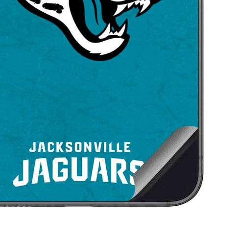 NFL Jacksonville Jaguars Distressed Galaxy S23 FE Skin