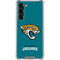 NFL Jacksonville Jaguars Teal Distressed Galaxy S23 Plus Clear Case