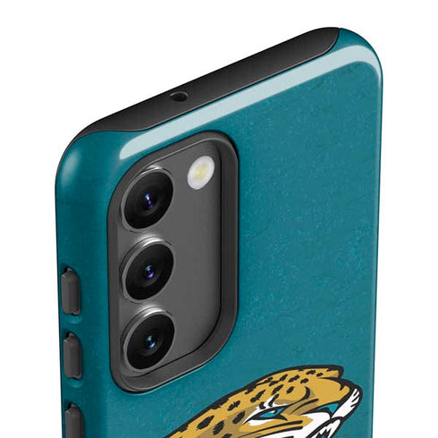 NFL Jacksonville Jaguars Teal Distressed Galaxy S23 Plus Pro Case