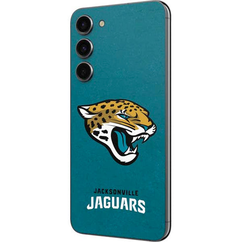 NFL Jacksonville Jaguars Teal Distressed Galaxy S23 Plus Skin