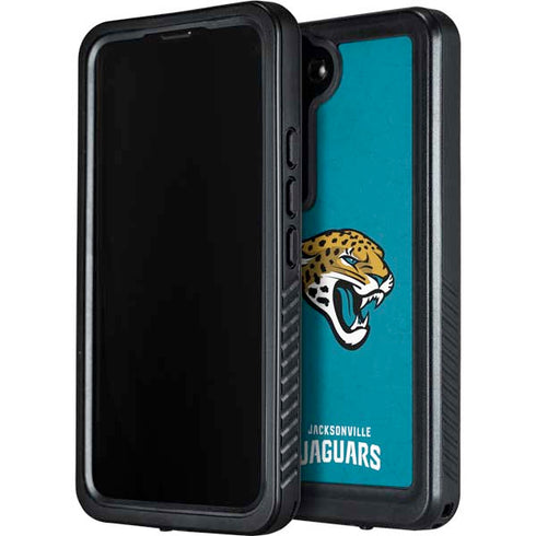 NFL Jacksonville Jaguars Distressed Galaxy S23 Plus Waterproof Case